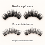 Savage — Volume russe intense : bandes supérieures et inférieures pour les deux yeux