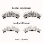 Barbie — Effet poupée : bandes supérieures et inférieures pour les deux yeux