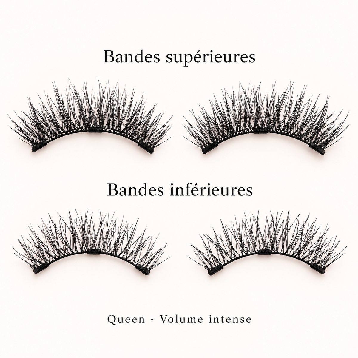 Queen — Volume intense : bandes supérieures et inférieures pour les deux yeux